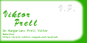 viktor prell business card